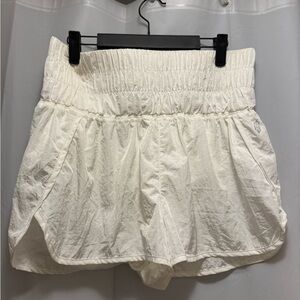 FP Movement by Free People white Elastic Waist Shorts , new with tags